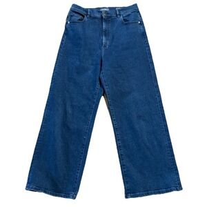 DL1961 Hepburn Wide Leg High Rise Vintage Women's Size 31 Dark Wash Denim Jeans
